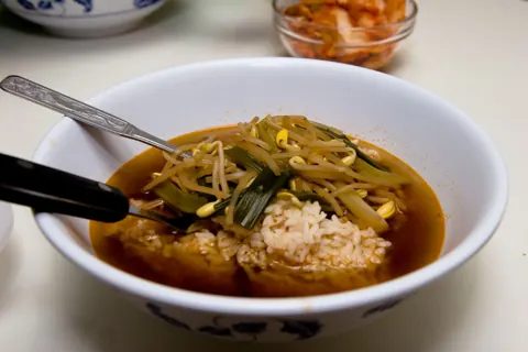 콩나물국 완성 요리 참고 사진