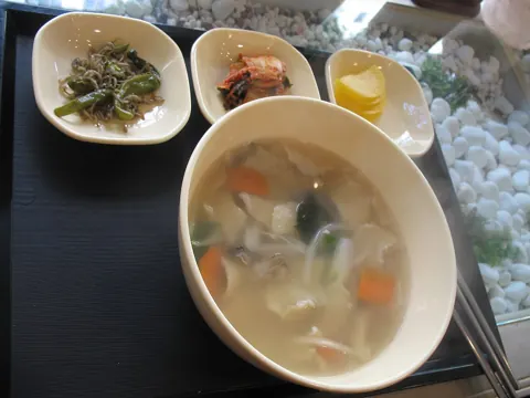 수제비 완성 요리 참고 사진