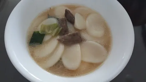 떡국 완성 요리 참고 사진
