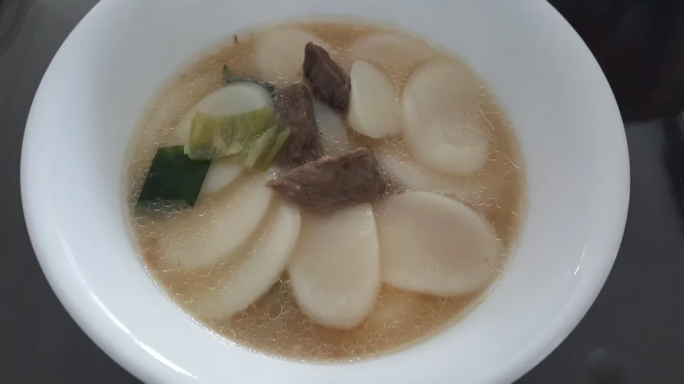 떡국 완성 요리 참고 사진